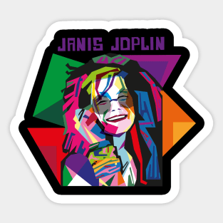 JANIS JOPLIN GEOMETRIC Sticker